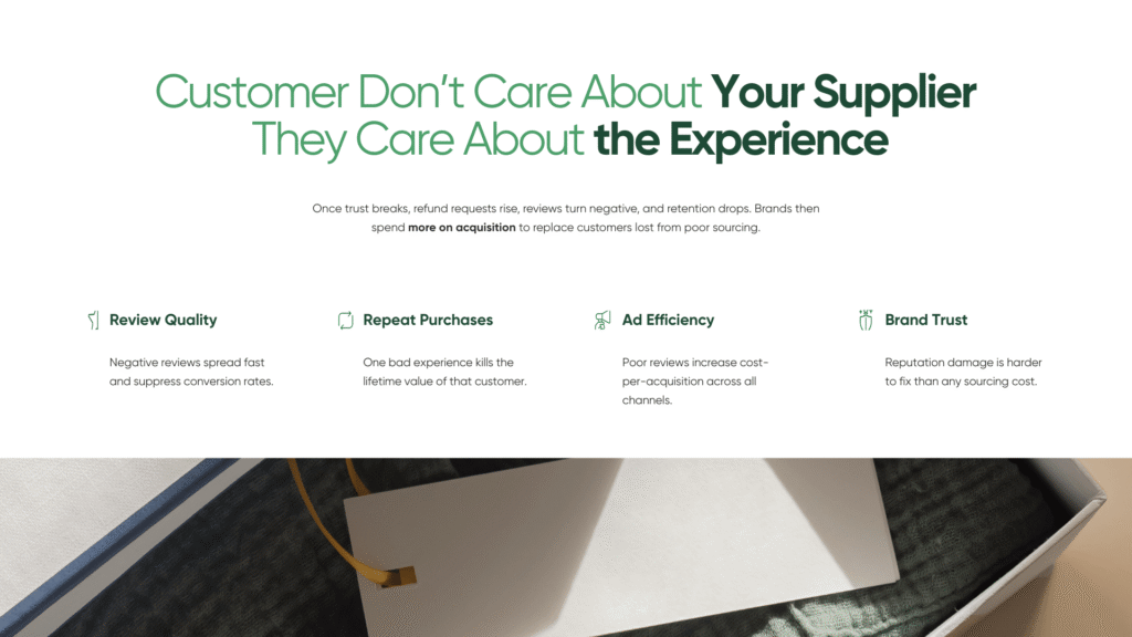 Customer Don't Care About Your Supplier They Care About